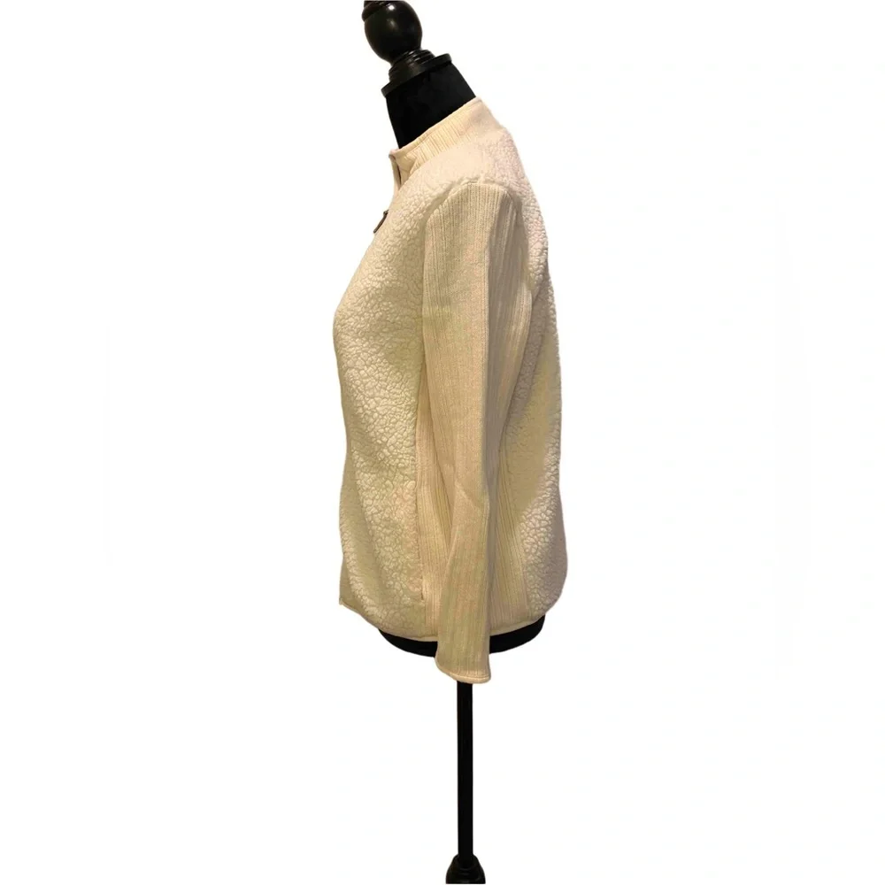 Talbots Cream Teddy Jacket - Picture 4 of 5